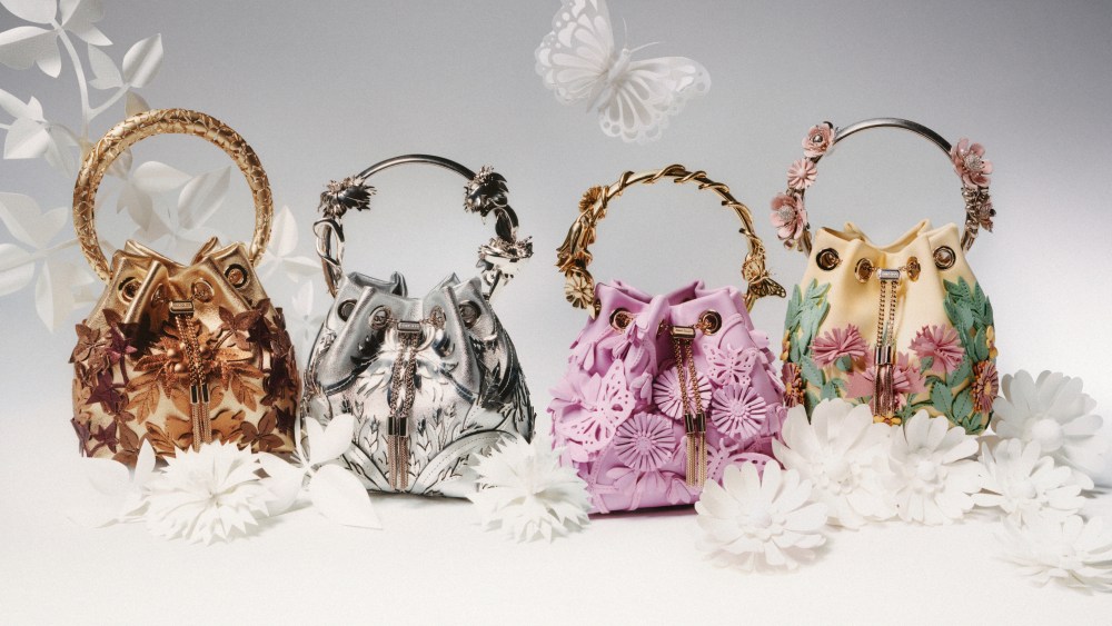 jimmy-choo-unveils-bon-bon-capsule-inspired-by-helen-musselwhite’s-layered-paper artworks 