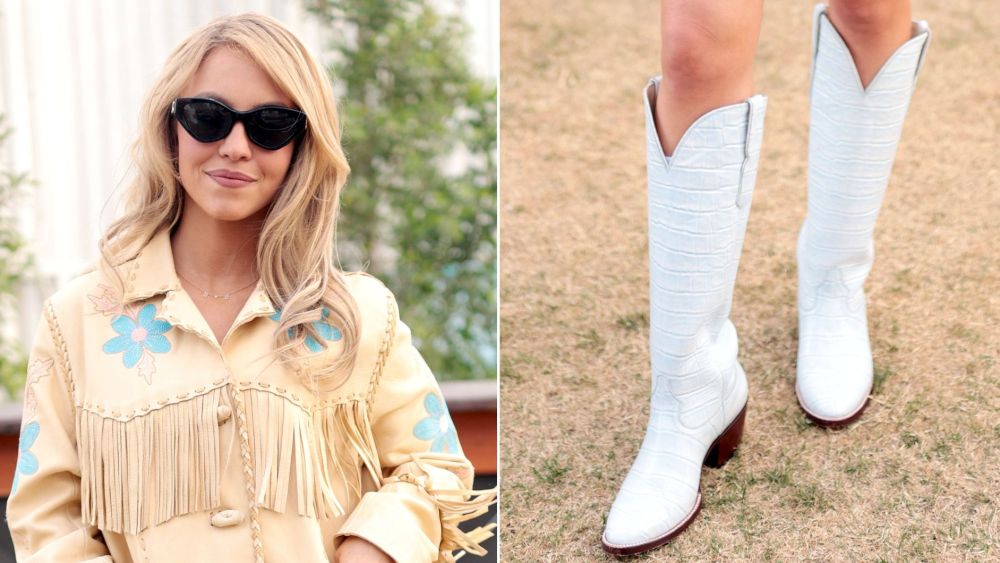 sydney-sweeney-gives-syrn’s-stagecoach-push-a-powder-blue-cowboy-boot finish