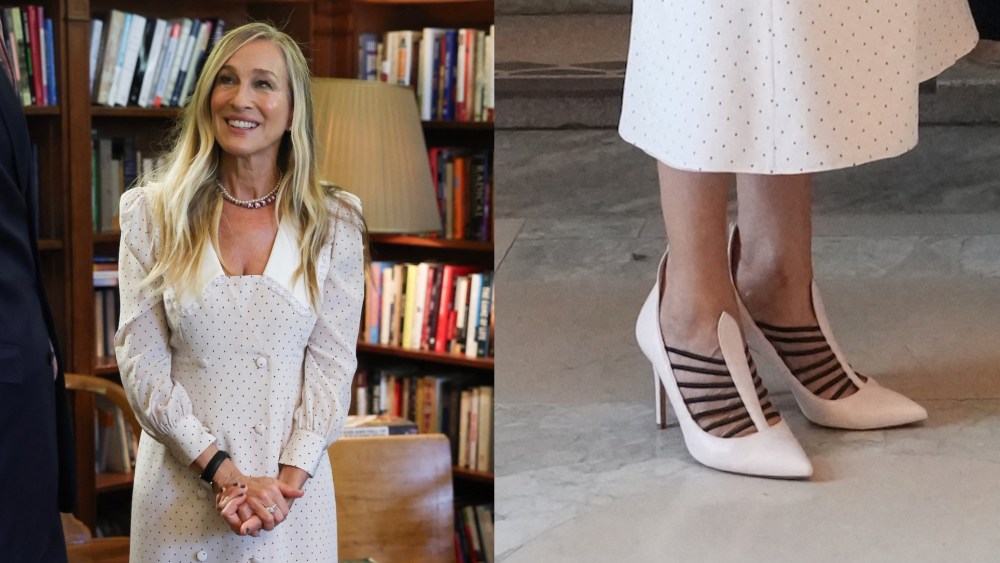 sarah-jessica-parker’s-cage-heels-take-focus-during-queen-camilla’s visit