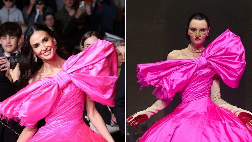 demi-moore-pushes-cannes-volume-to-the-extreme-in-hot-pink-matieres fecales