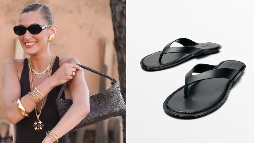 bella-hadid-trades-cannes-heels-for-a-$180-thong sandal