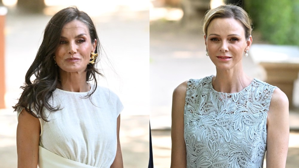 queen-letizia-and-princess-charlene-embrace-summer-elegance-in-oscar-de-la-renta-and mantu