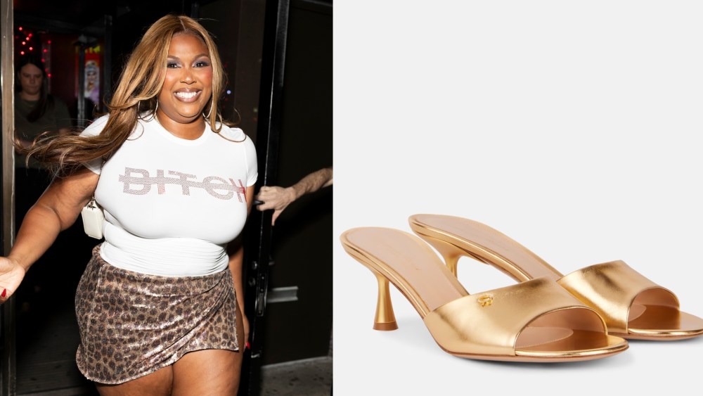lizzo-forgoes-the-minimalist-mule-trend-and-opts-for-a-high-shine-metallic-gold-pair instead