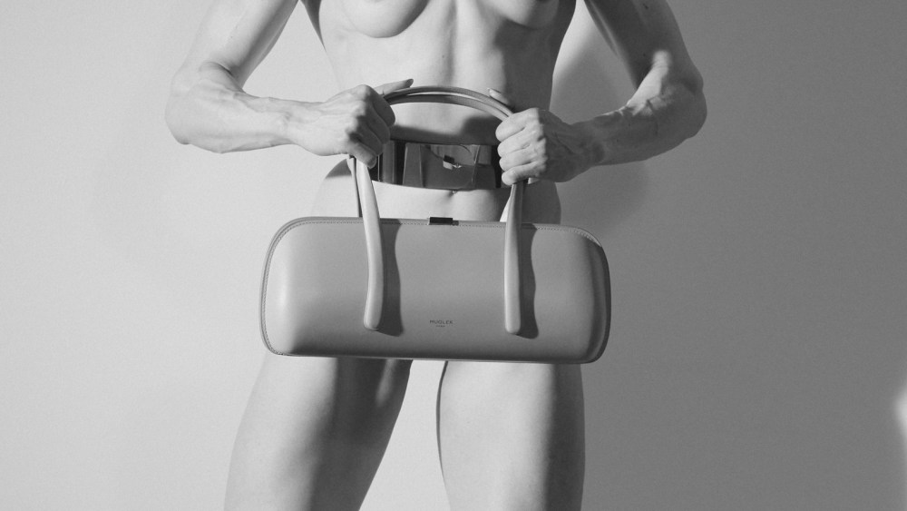 exclusive:-mugler-unveils-handbag-campaign-starring-nude-female bodybuilder