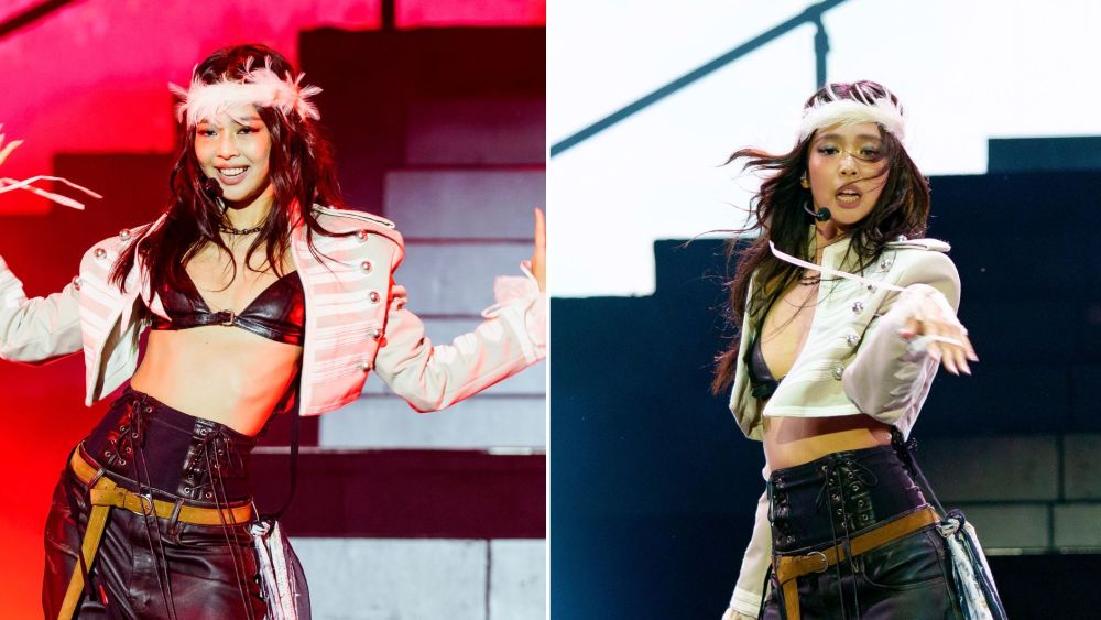 jennie-mixes-feathers,-leather-and-biker-boots-at lollapalooza