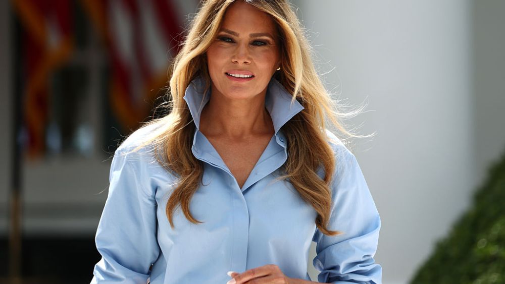 melania-trump-wears-dior-and-michael-kors-for-‘fostering-the-future’-event-at-the-white house