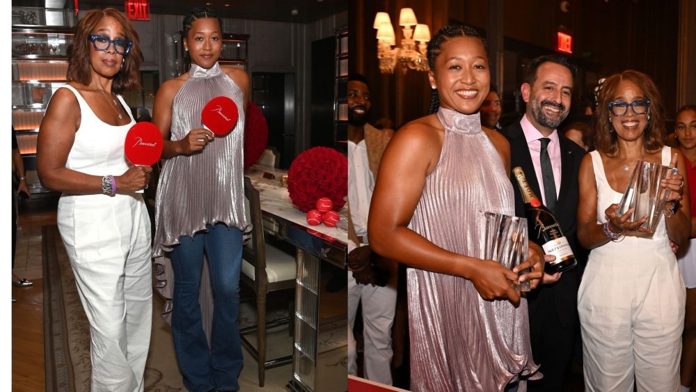 gayle-king-&-naomi-osaka-serve-up-contrasting-shoe-moments-while-playing-table-tennis-at-petit-slam event