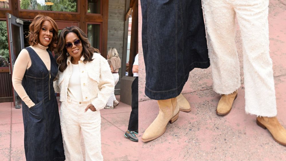 gayle-king-&-oprah-winfrey-go-matchy-matchy-with-suede-booties-in telluride