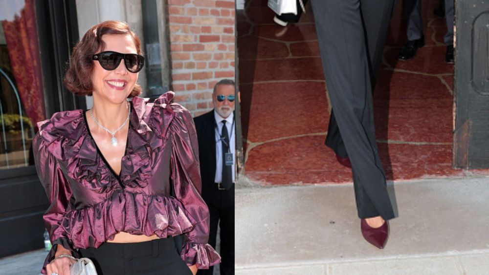 maggie-gyllenhaal-ushers-in-fall-wearing-wine-colored-pumps-at-2026-venice-film festival