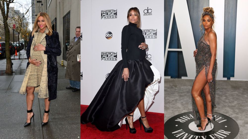 ciara’s-best-pregnancy-shoe-style-moments-over-the-years,-from-saint-laurent-pumps-to-stuart-weitzman-nudist sandals