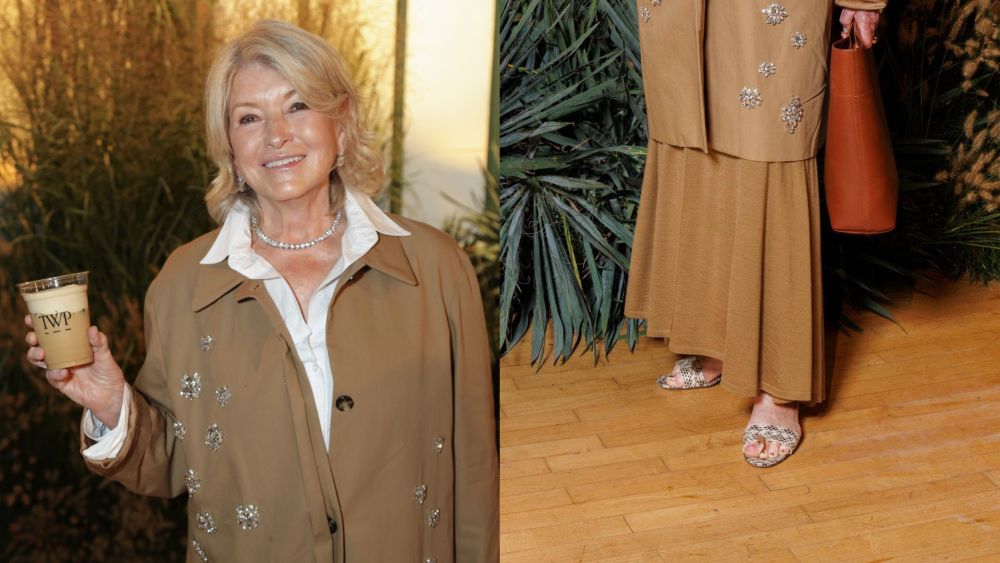 martha-stewart-kicks-off-new-york-fashion-week-in-wild-snakeskin-sandals-at-twp presentation