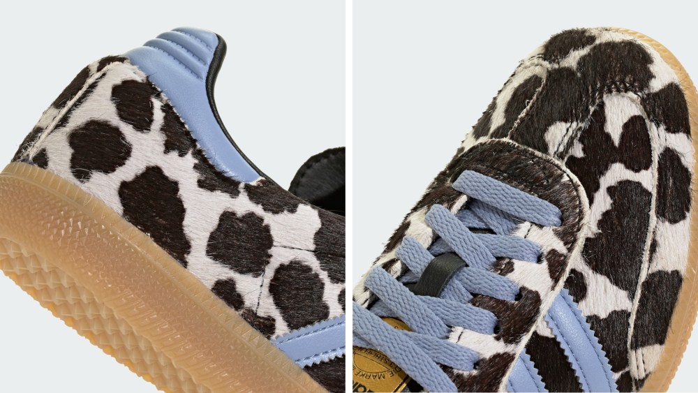the-adidas-samba’s-exotic-streak-continues-with-cow-print-pony hair