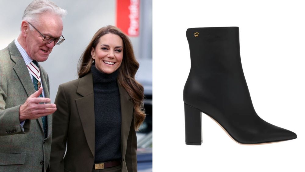 kate-middleton-returns-to-her-tried-and-true-gianvito-rossi-ankle-boots-for-children’s-hospice visit