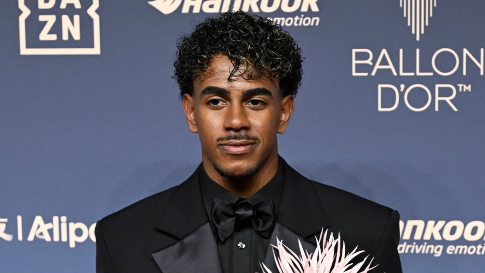 lamine-yamal-reprises-matthieu-blazy’s-chanel-debut-with-a-giant-pink-brooch-at-ballon d’or